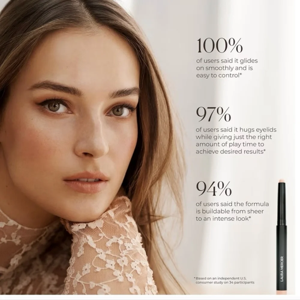 🌺Laura Mercier Peach Caviar Stick Cream Eyeshadow Transfer Proof